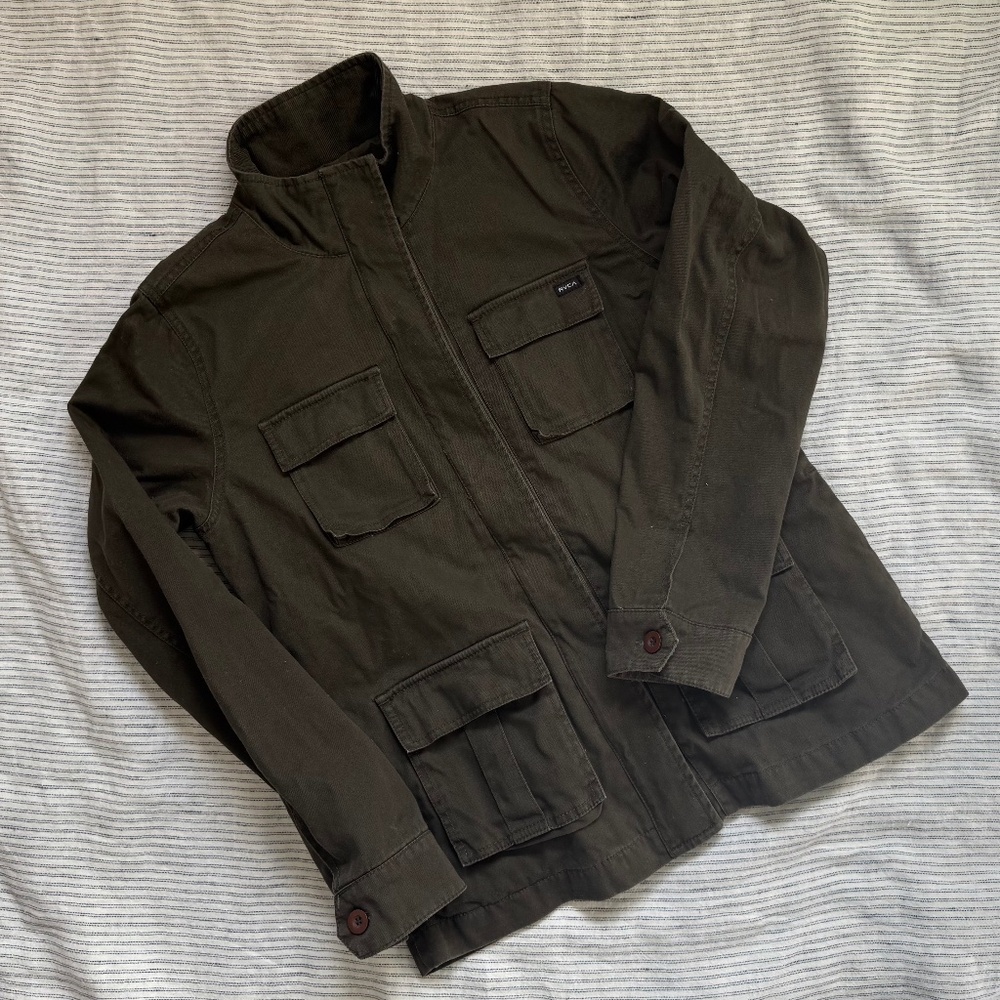 RVCA Jacket, size L, Olive/Army Green